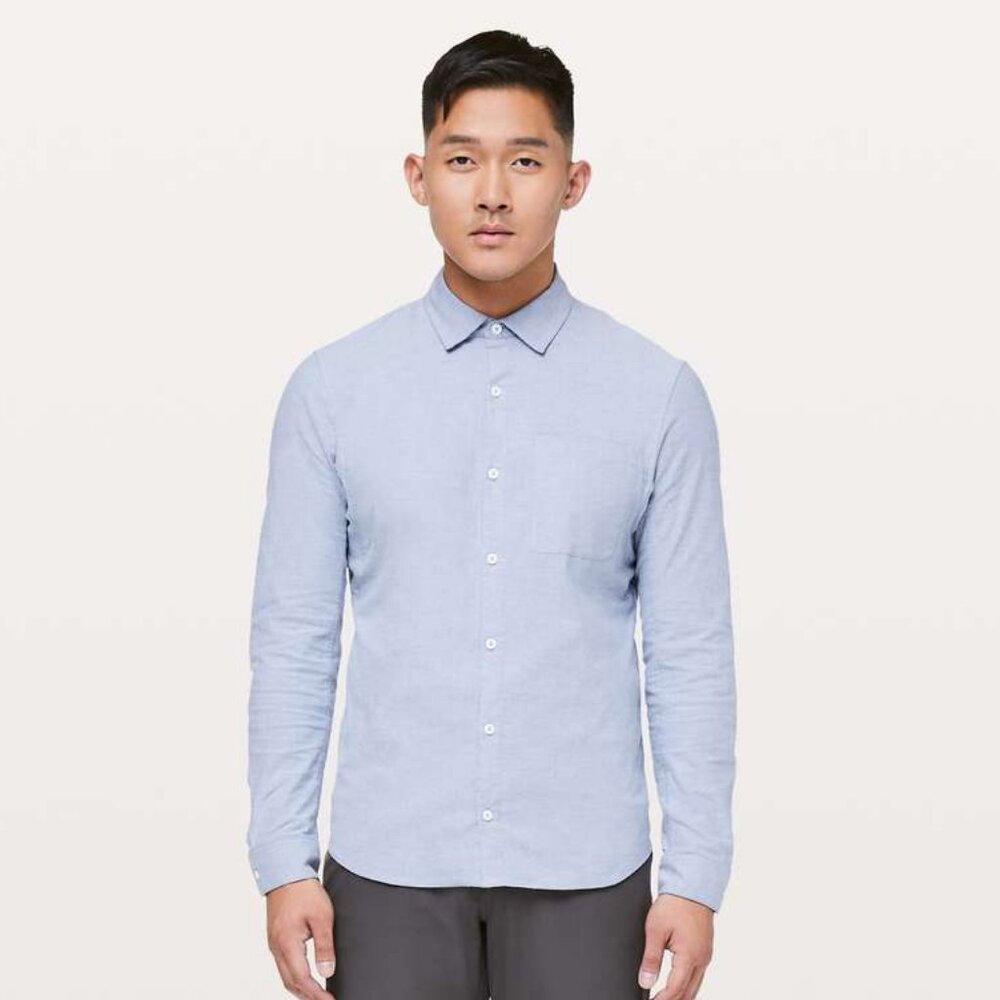 Lululemon Men's All Town Buttondown - Light Blue